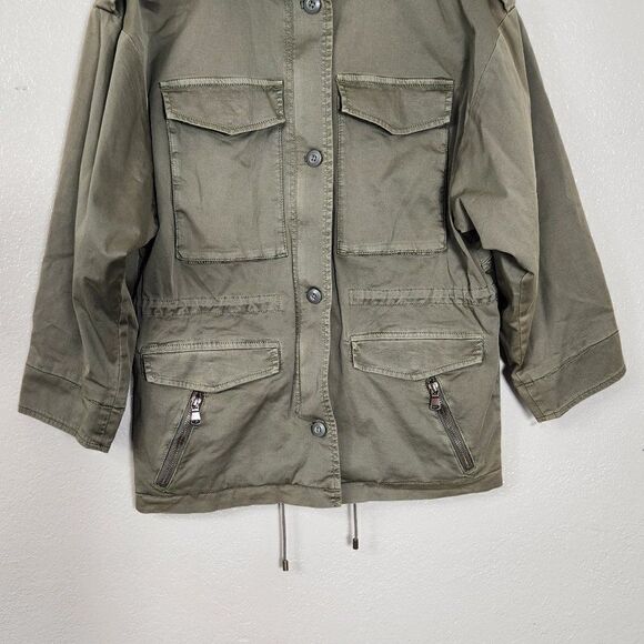 Joie NWT Olive Green Jenita Utility Jacket Size XXS NWT - Picture 3 of 14